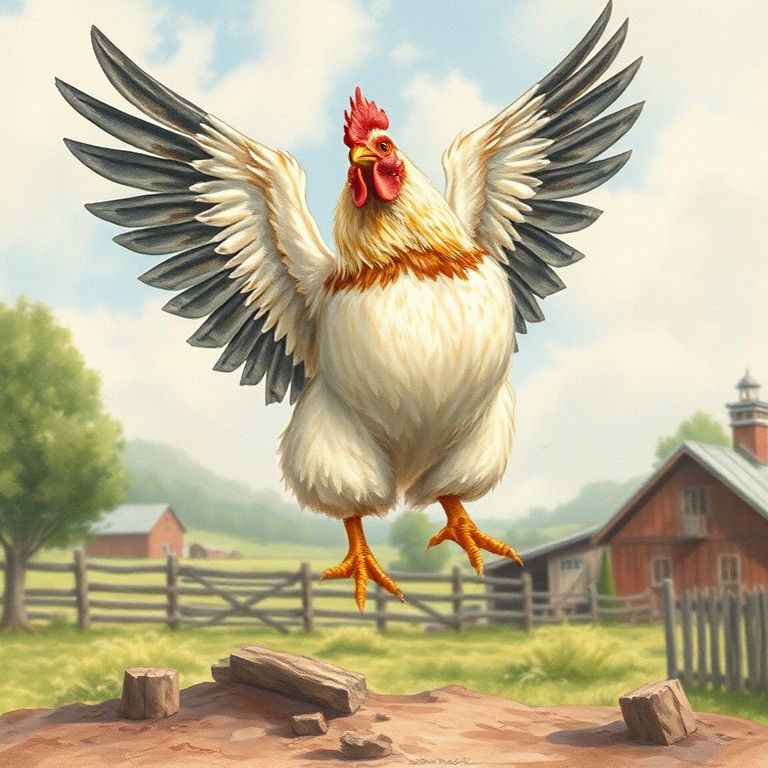 why cant chickens fly